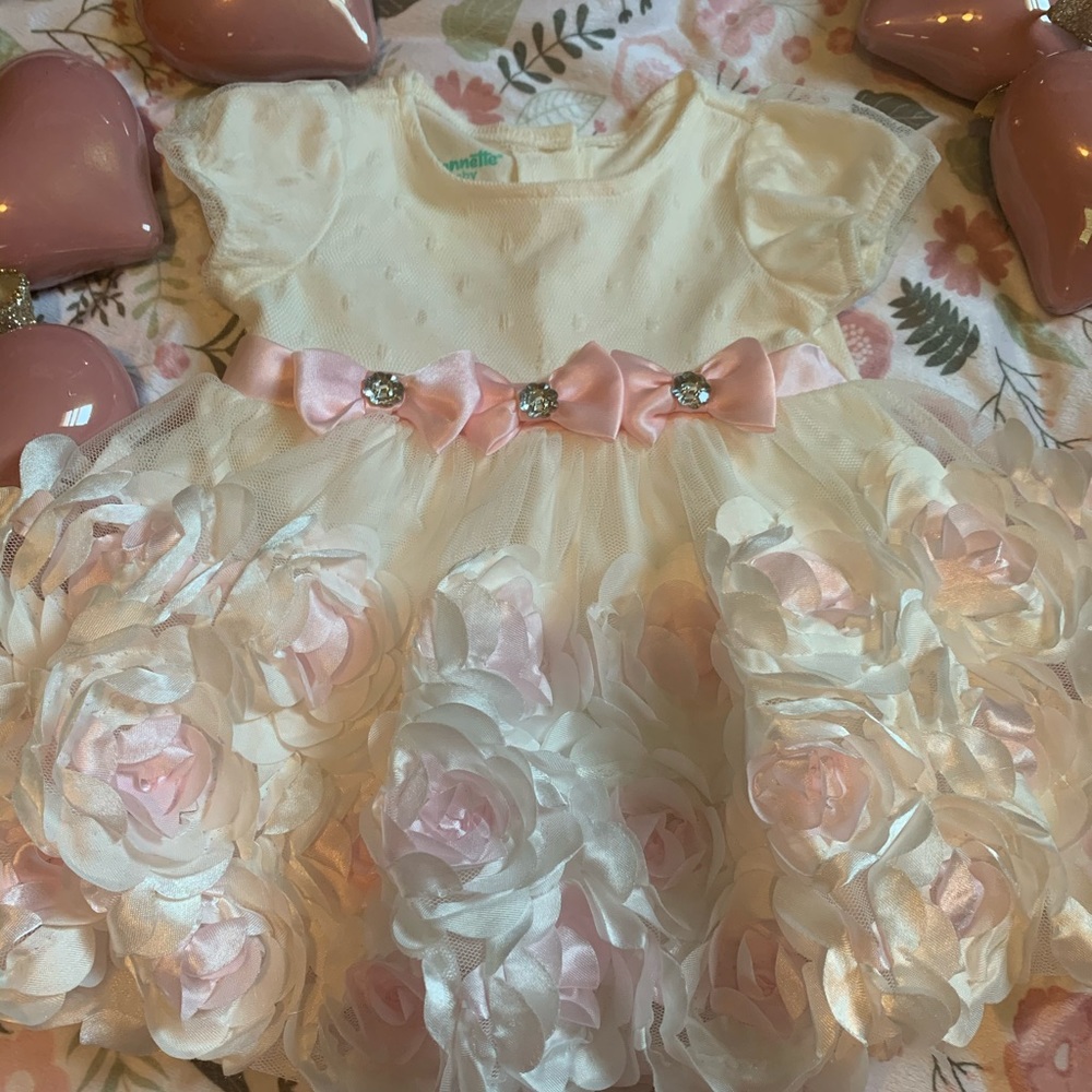 🛑 SOLD🛑 Nannette pink and white dress